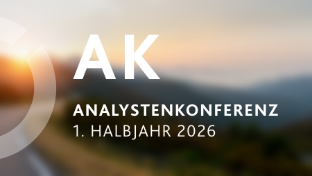 Aufzeichnung der Analysten­konferenz H1 2026 Bild mit Link zur Analystenkonferenz H1 2026